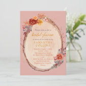 素朴秋ブライダルシャワー 招待状 (スタンド正面)