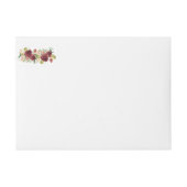 素朴秋ブルーパンプキンブルゴーニュレッドフローラ ラップアラウンドラベル (正面)