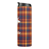 素朴秋プレイド&ホワイトディアシルエット タンブラー (回転右)