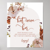 素朴秋ホットココアバーポスター ポスター (正面)