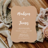 素朴秋ボホデザートフォト結婚ズ 招待状