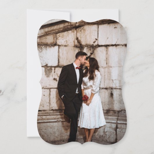 素朴秋ボホデザートフォト結婚ズ 招待状 (裏面)