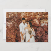 素朴秋ボホ結婚の写真 サンキューカード (裏面)