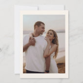 素朴秋ラブイン開花ブライダルシャワー写真 招待状 (裏面)