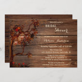 素朴秋ランタンライトブライダルシャワー招待状 招待状 (正面/裏面)