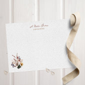 素朴秋ワイルドフラワーノートカパーソナライズされたード ノートカード