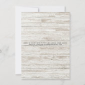 素朴秋国ストリングライトブライダルシャワー 招待状 (裏面)