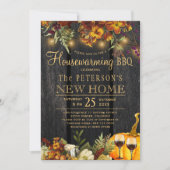 素朴秋引っ越し祝いパーティー 招待状 (正面)