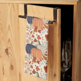 素朴秋秋かぼちゃワイルドフラワー離れズ キッチンタオル