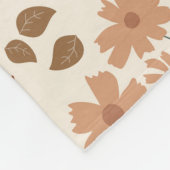 素朴秋秋かぼちゃワイルドフラワー離れズ フリースブランケット (角)