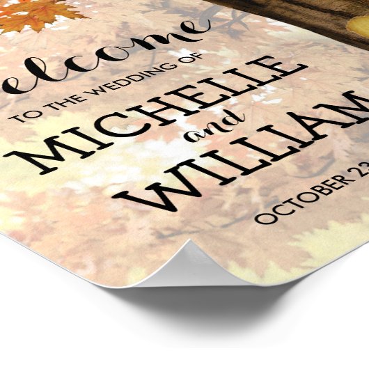 素朴秋秋のツリーライトウェルカム結婚ズ ポスター (角)