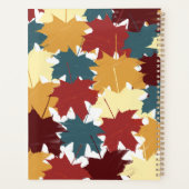 素朴秋秋の水の色の葉 プランナー手帳 (裏面)