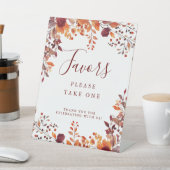 素朴秋秋の離れ結婚式の引き出物 台座サイン (インサイチュ)