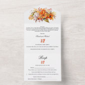 素朴秋秋フローラ結婚ズ オールインワン招待状 (内側)