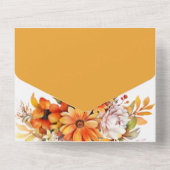 素朴秋秋フローラ結婚ズ オールインワン招待状 (裏面)