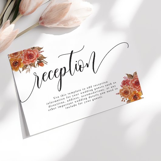 素朴秋秋フローラ結婚披露宴 エンクロージャーカード