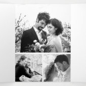 素朴秋紅葉フォトコラージュ結婚ズ 三つ折り招待状 (内部中)