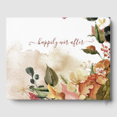 素朴秋結婚フローラ ゲストブック (裏面)