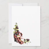 素朴秋結婚フローラ 招待状 (裏面)