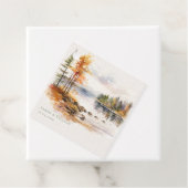 素朴秋自然結婚式の引き出物ラベル フェイバータグ (インサイチュ)