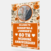 素朴秋花60周年結婚写真 アクリルサイン (傾斜)