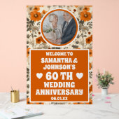 素朴秋花60周年結婚写真 アクリルサイン (ウェディング)