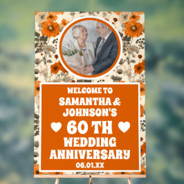 素朴秋花60周年結婚写真 アクリルサイン