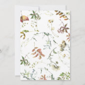 素朴秋象の赤男女兼用ちゃんシャワー 招待状 (裏面)