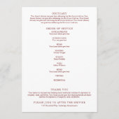 素朴秋追悼令 プログラム (裏面)