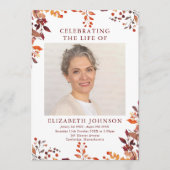 素朴秋追悼令 プログラム (正面)