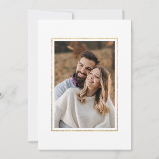 素朴秋金ゴールドフローラパンプキ結婚ンの写真 セーブザデート (裏面)