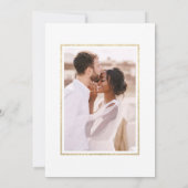 素朴秋金ゴールドフローラパンプキ結婚ンの写真 招待状 (裏面)