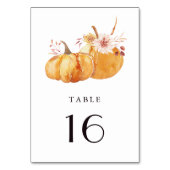 素朴秋金ゴールドフローラパンプ結婚キンズ テーブルナンバー (正面)