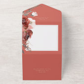 素朴秋錆フローラRust QRコード オールインワン招待状 (外側)