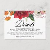 素朴秋離れの結婚詳細 エンクロージャーカード (正面)