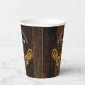 素朴秋 |秋のひまわり引っ越し祝いパーティーパーティー 紙コップ (右)