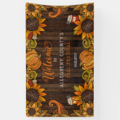 素朴秋 | 秋のフェスティバルウェルカムバナー 横断幕 (縦)