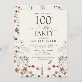 素朴第100回誕生会野花園 招待状