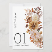 素朴紅葉の表結婚番カード (正面)