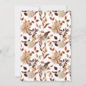 素朴紅葉の表結婚番カード (裏面)