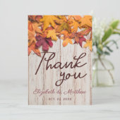 素朴紅葉ウッド サンキューカード (スタンド正面)