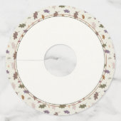 素朴紅葉パターン感謝祭 ワイングラスタグ (正面)