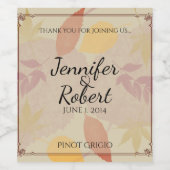 素朴紅葉ワインラベル ワインラベル (シングルラベル)