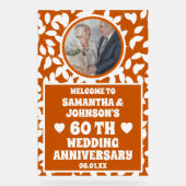 素朴紅葉写真60結婚周年 アクリルサイン (正面)