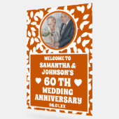 素朴紅葉写真60結婚周年 アクリルサイン (傾斜)