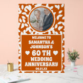 素朴紅葉写真60結婚周年 アクリルサイン (ウェディング)