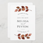 素朴紅葉日付の保存 (正面/裏面)