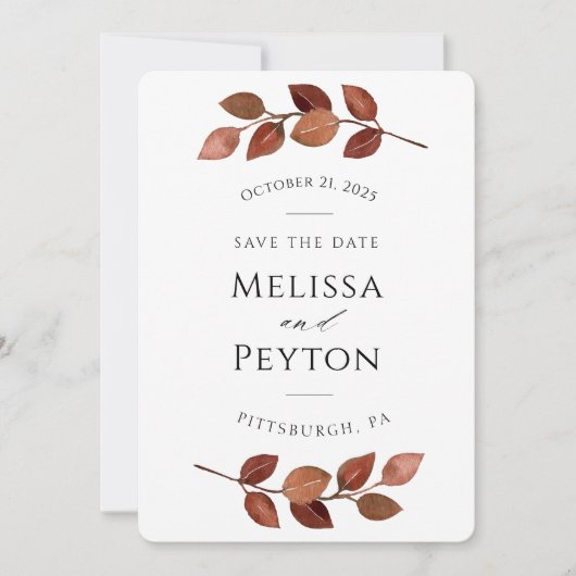 素朴紅葉日付の保存 (正面)