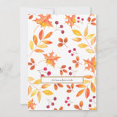 素朴紅葉日付の保存 セーブザデート (裏面)