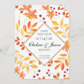 素朴紅葉日付の保存 セーブザデート (正面/裏面)